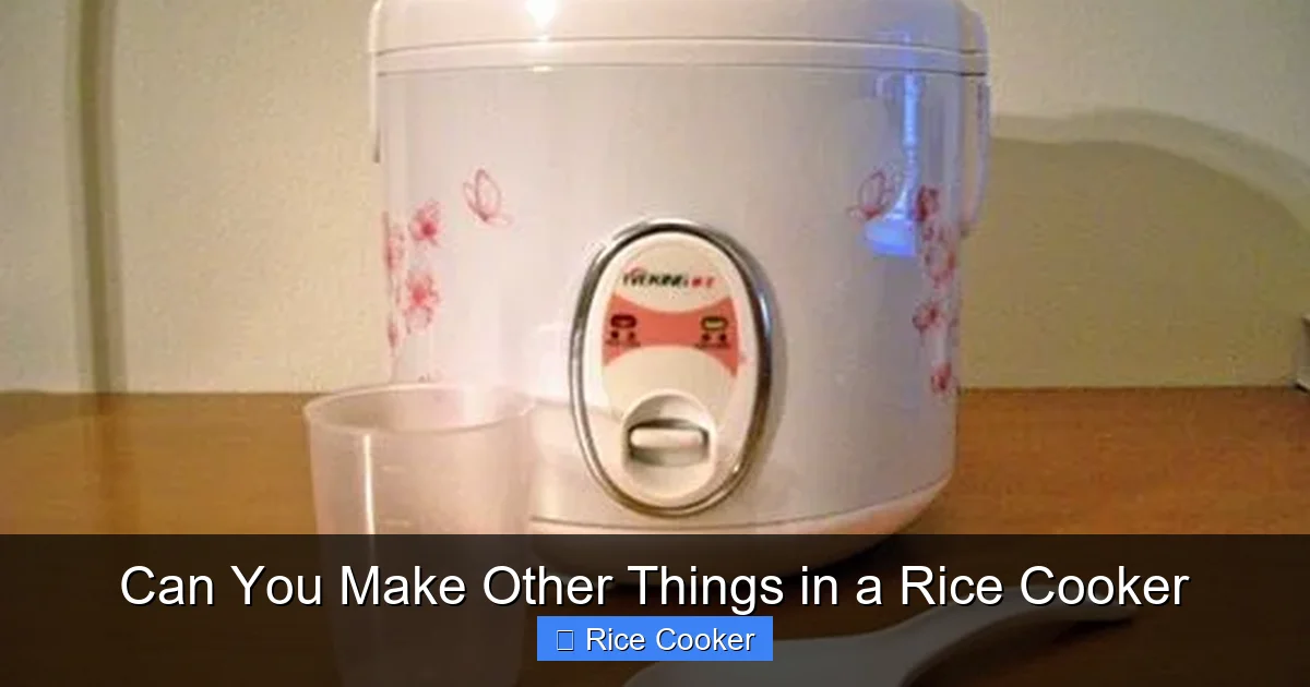 Can You Make Other Things in a Rice Cooker