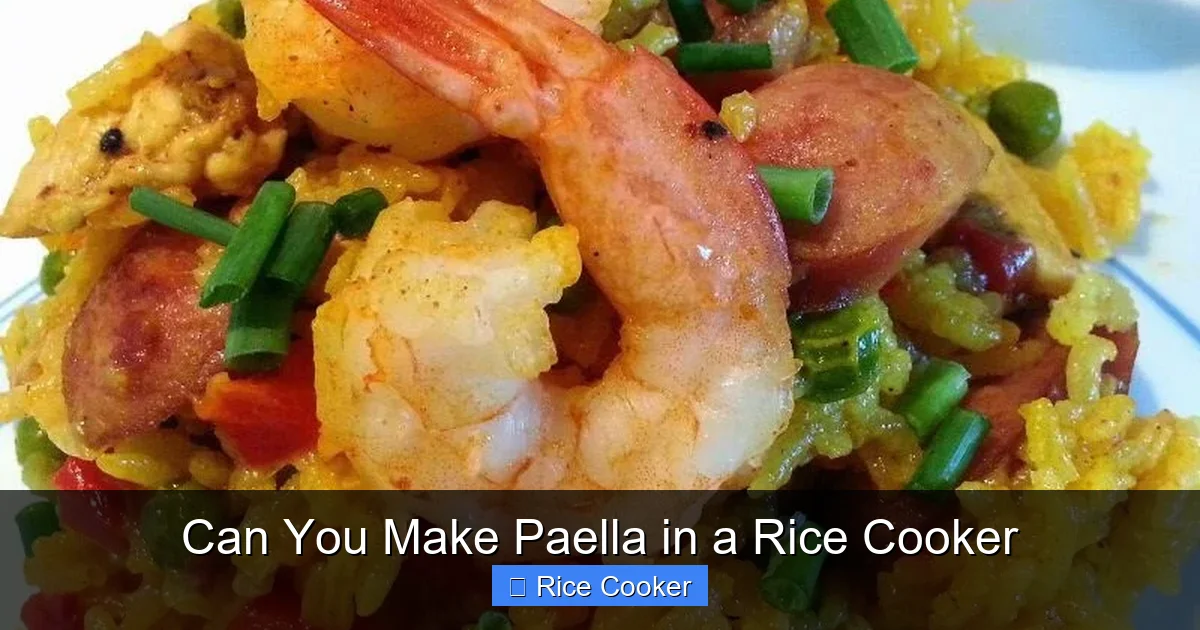 Can You Make Paella in a Rice Cooker