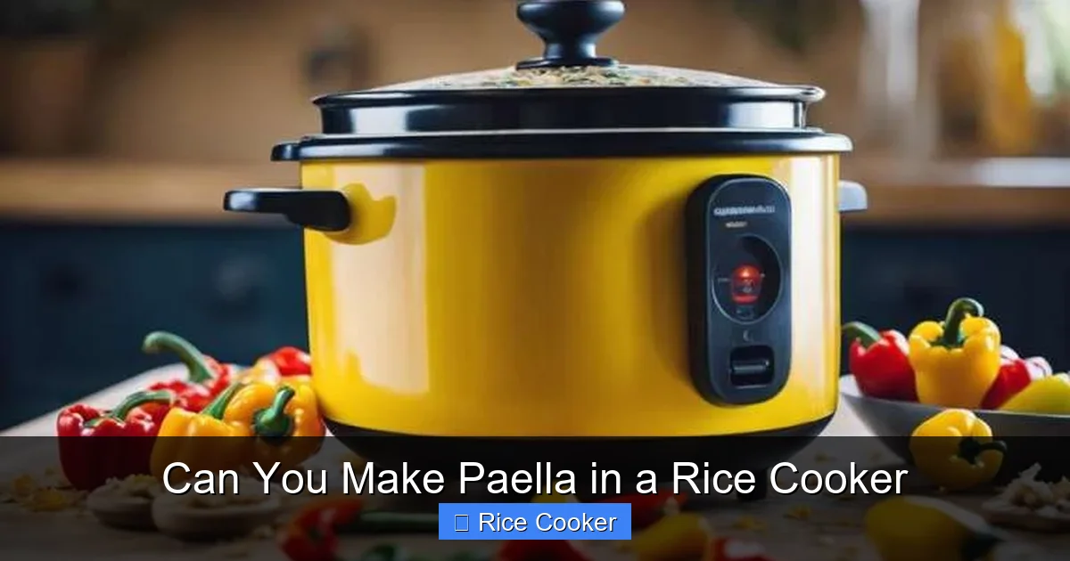 Can You Make Paella in a Rice Cooker