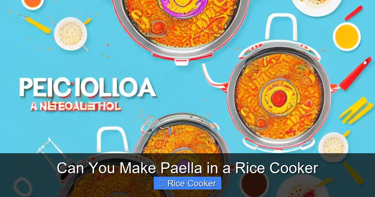 Can You Make Paella in a Rice Cooker