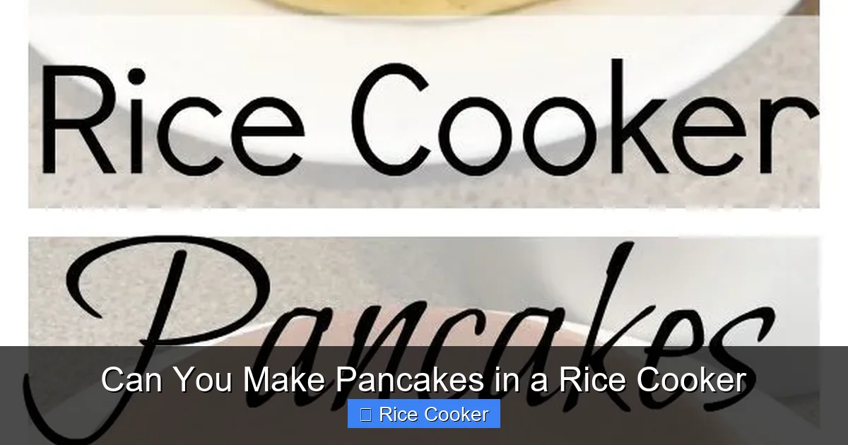 Can You Make Pancakes in a Rice Cooker