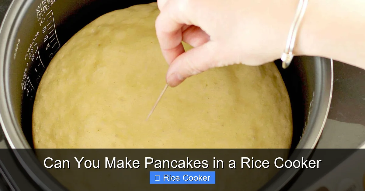 Can You Make Pancakes in a Rice Cooker