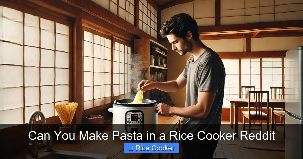 Can You Make Pasta in a Rice Cooker Reddit