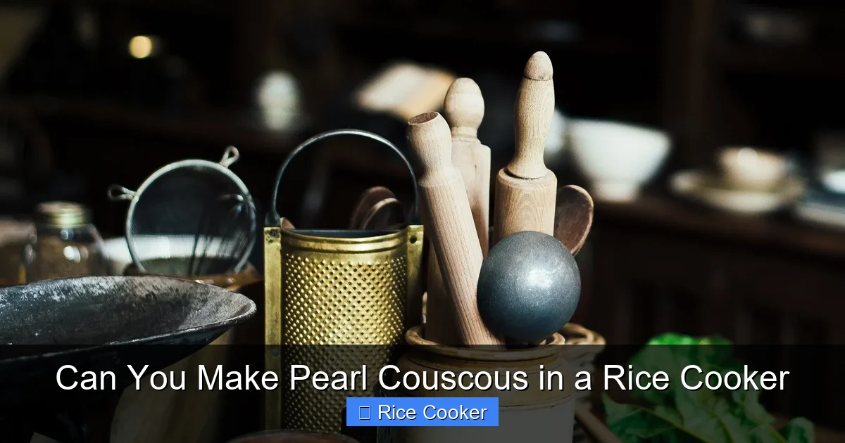 Can You Make Pearl Couscous in a Rice Cooker