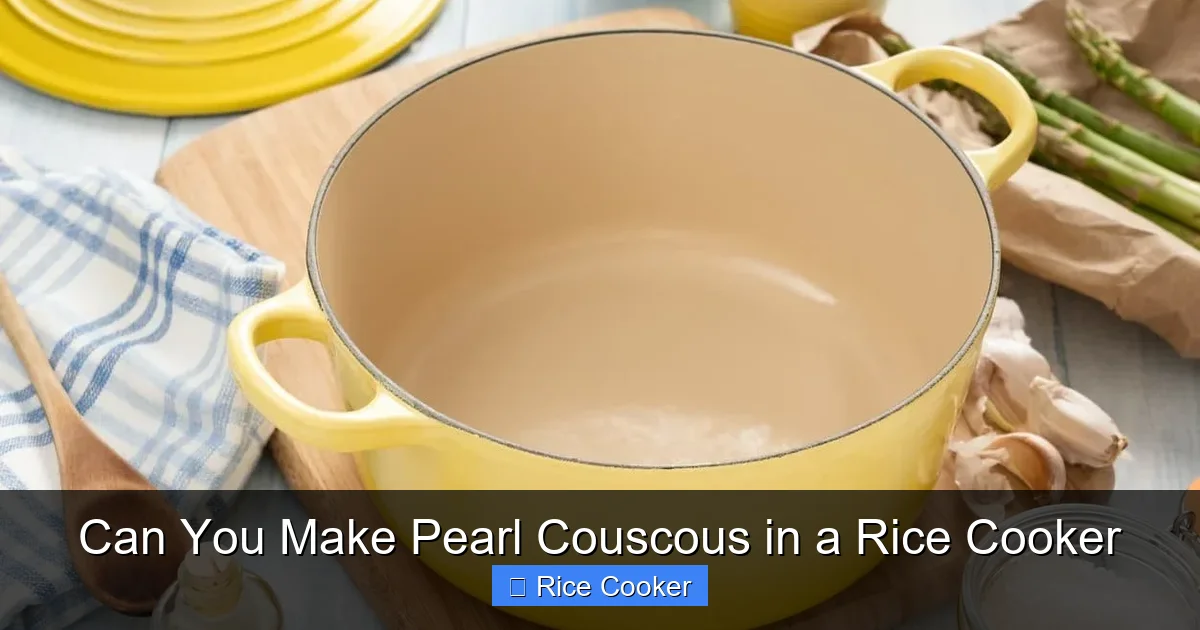 Can You Make Pearl Couscous in a Rice Cooker