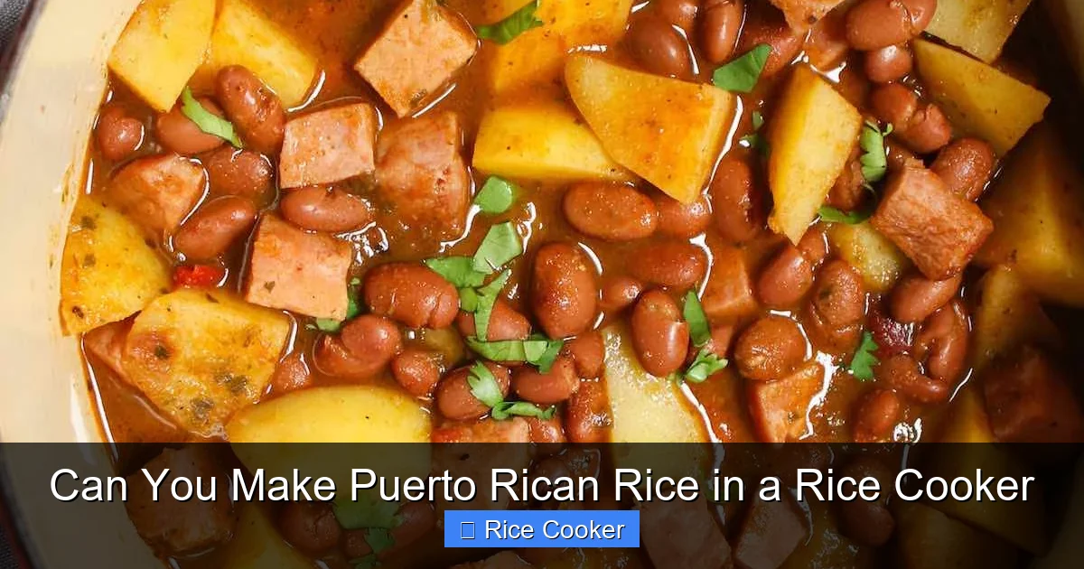 Can You Make Puerto Rican Rice in a Rice Cooker
