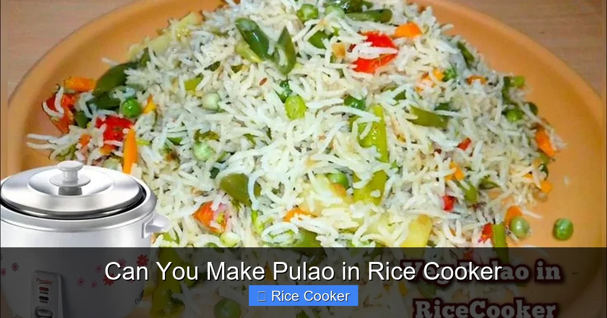 Can You Make Pulao in Rice Cooker