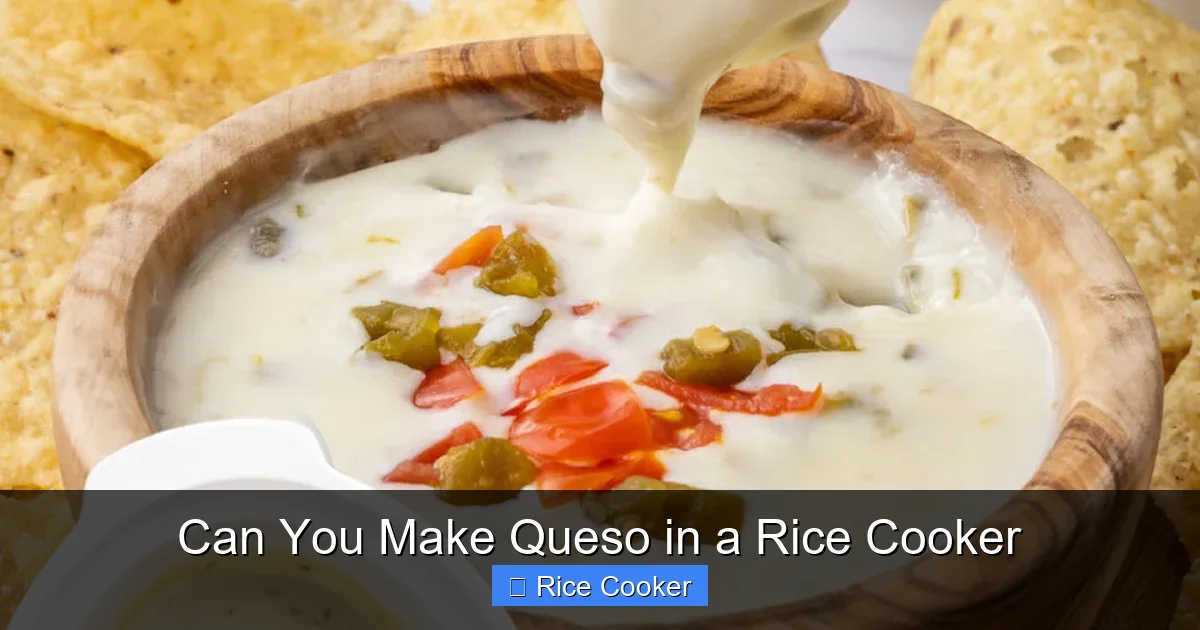 Can You Make Queso in a Rice Cooker