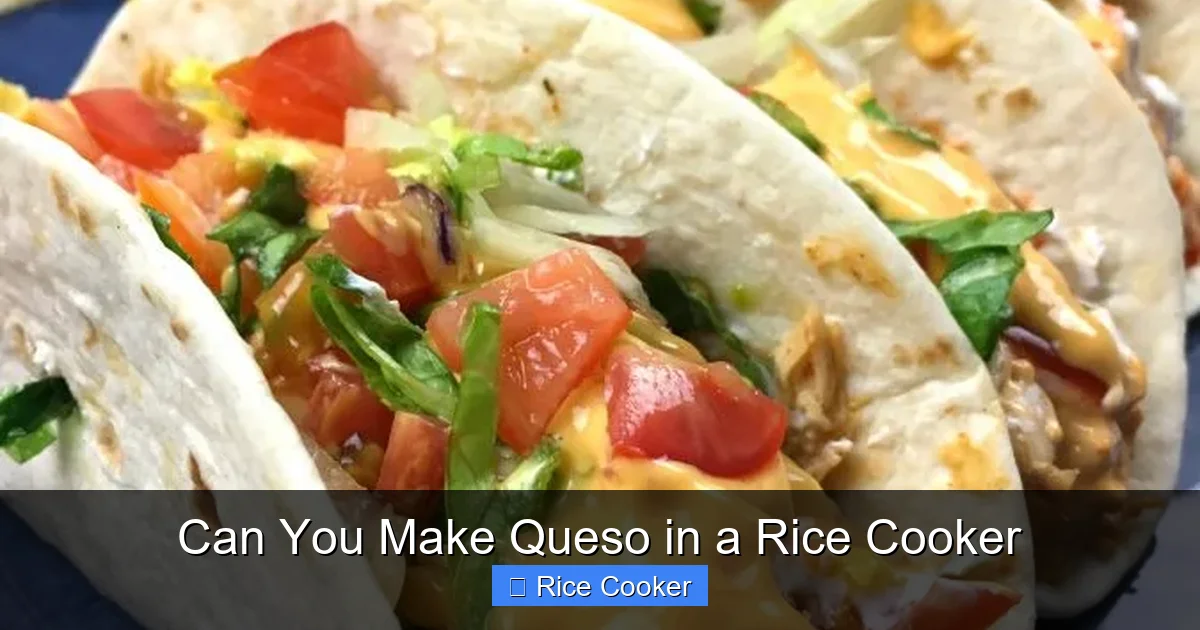 Can You Make Queso in a Rice Cooker