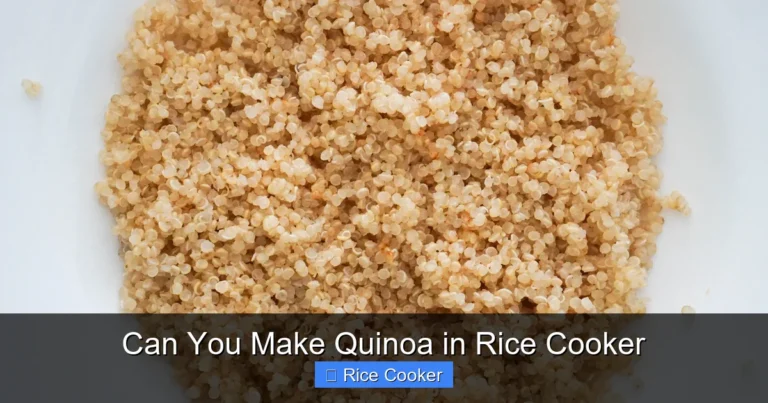 Can You Make Quinoa in Rice Cooker