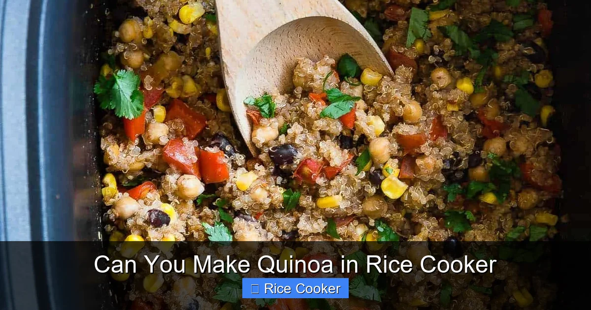 Can You Make Quinoa in Rice Cooker