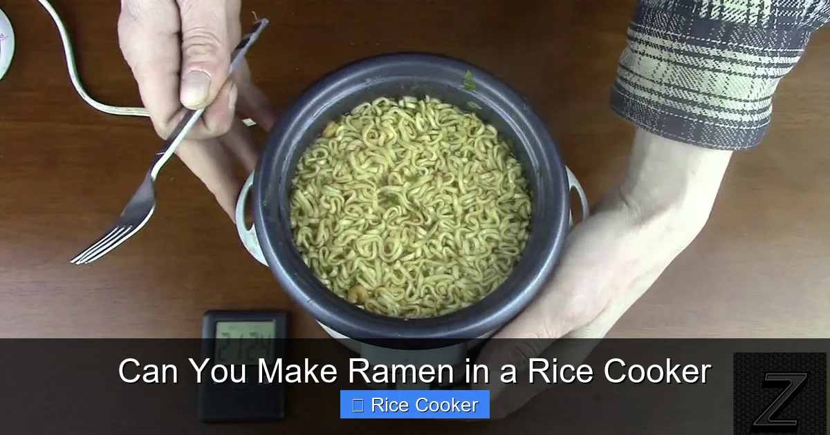 Can You Make Ramen in a Rice Cooker