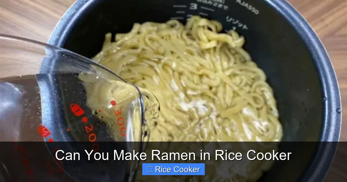 Can You Make Ramen in Rice Cooker
