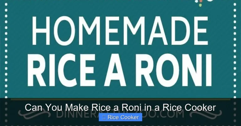 Can You Make Rice a Roni in a Rice Cooker