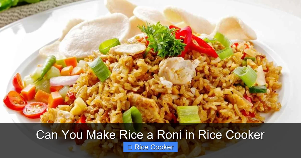 Can You Make Rice a Roni in Rice Cooker