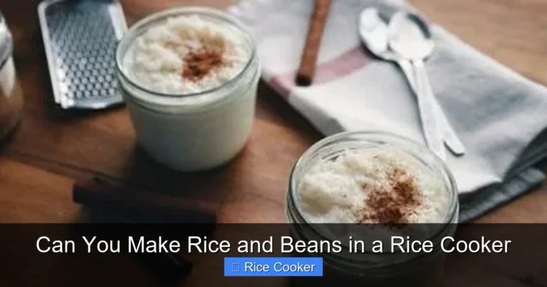 Can You Make Rice and Beans in a Rice Cooker