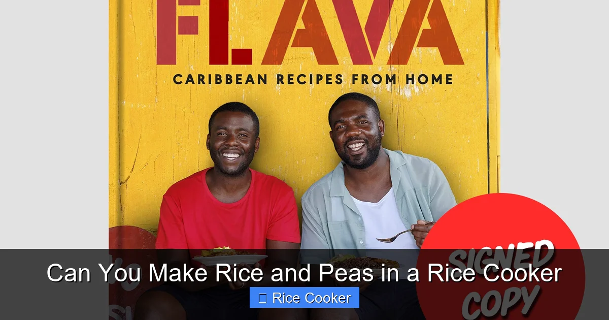 Can You Make Rice and Peas in a Rice Cooker