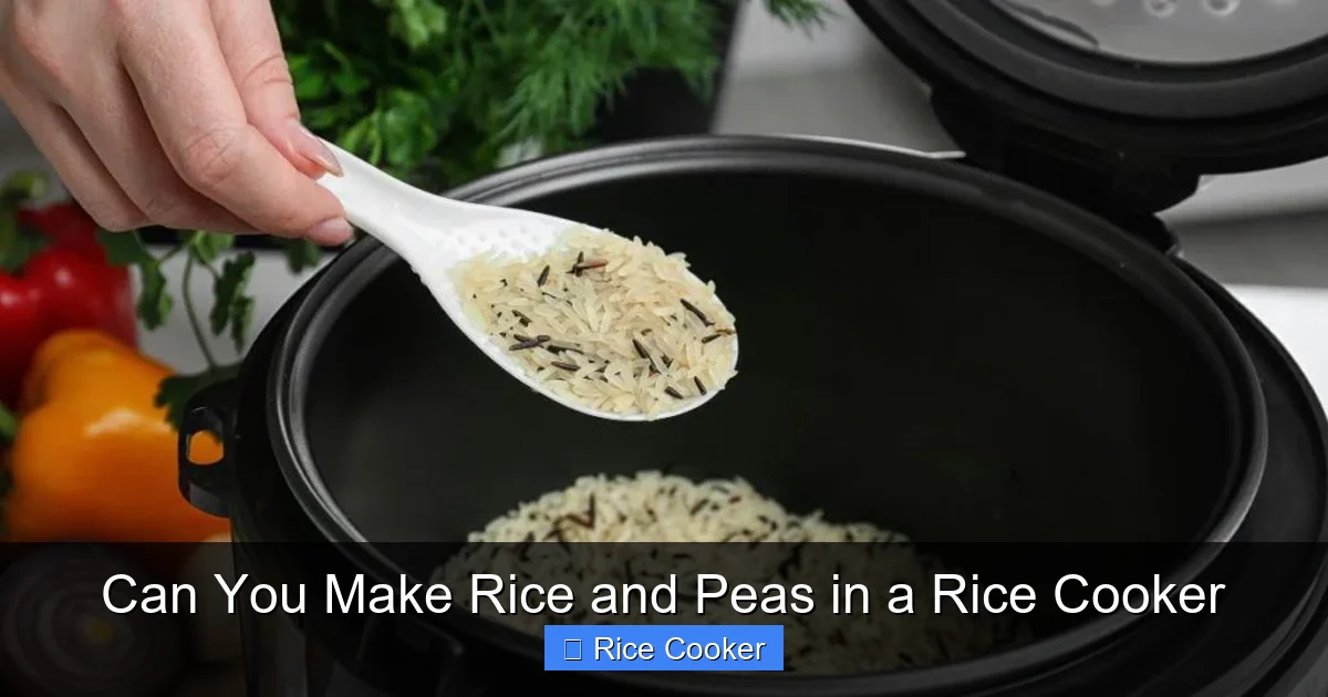 Can You Make Rice and Peas in a Rice Cooker