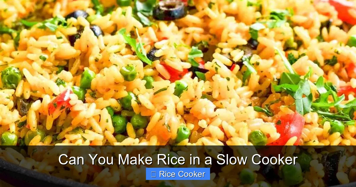Can You Make Rice in a Slow Cooker
