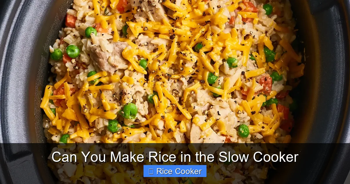 Can You Make Rice in the Slow Cooker