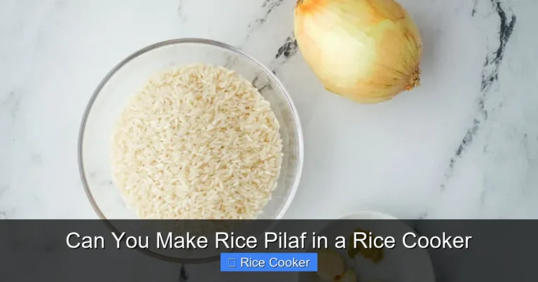 Can You Make Rice Pilaf in a Rice Cooker