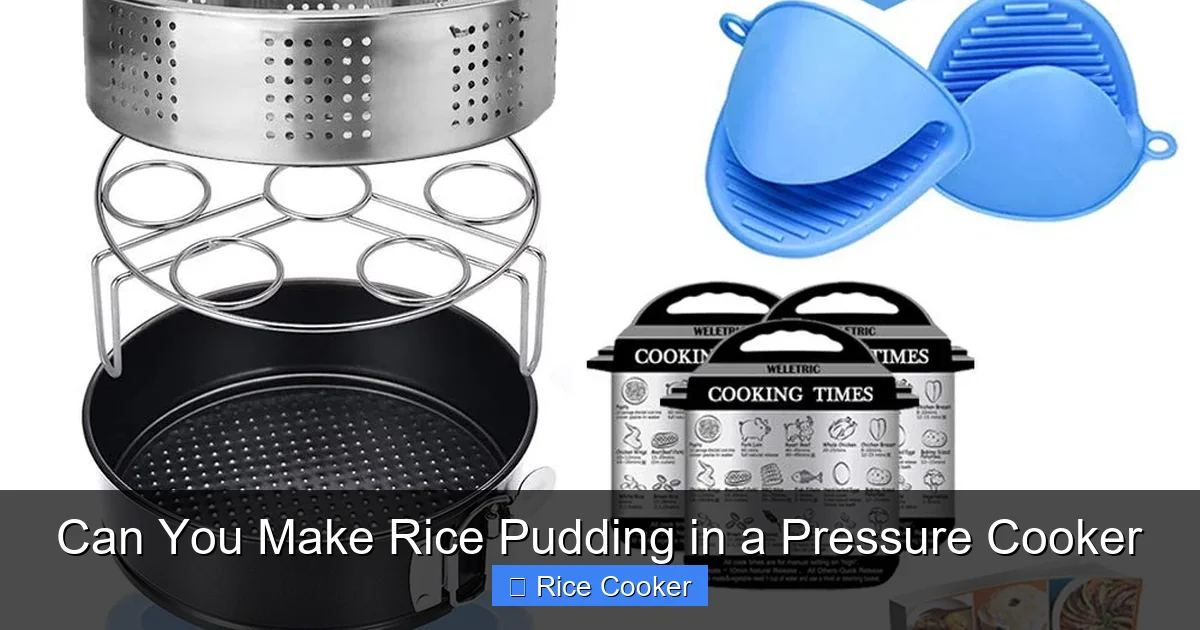 Can You Make Rice Pudding in a Pressure Cooker