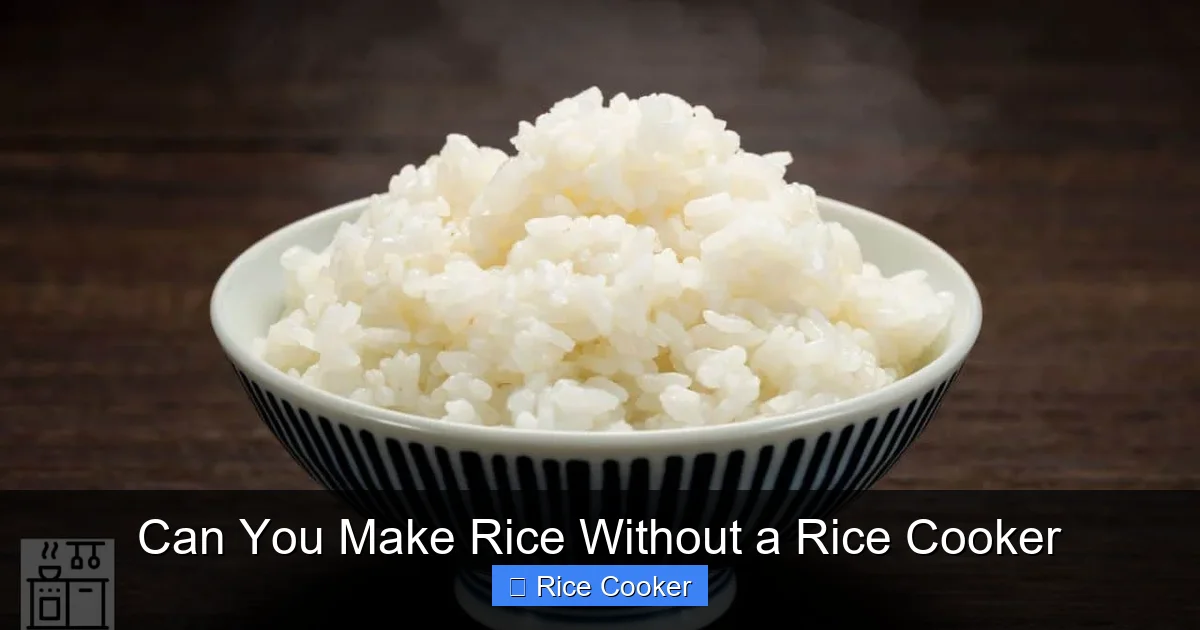 Can You Make Rice Without a Rice Cooker