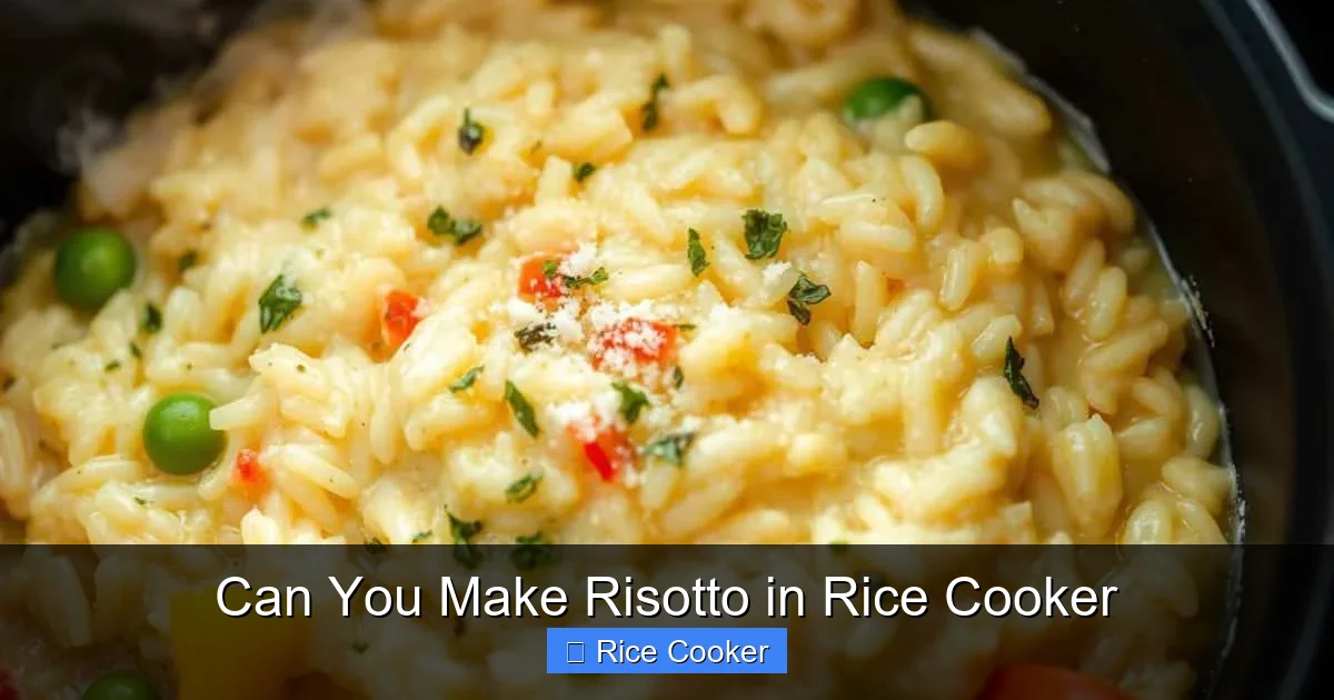 Can You Make Risotto in Rice Cooker
