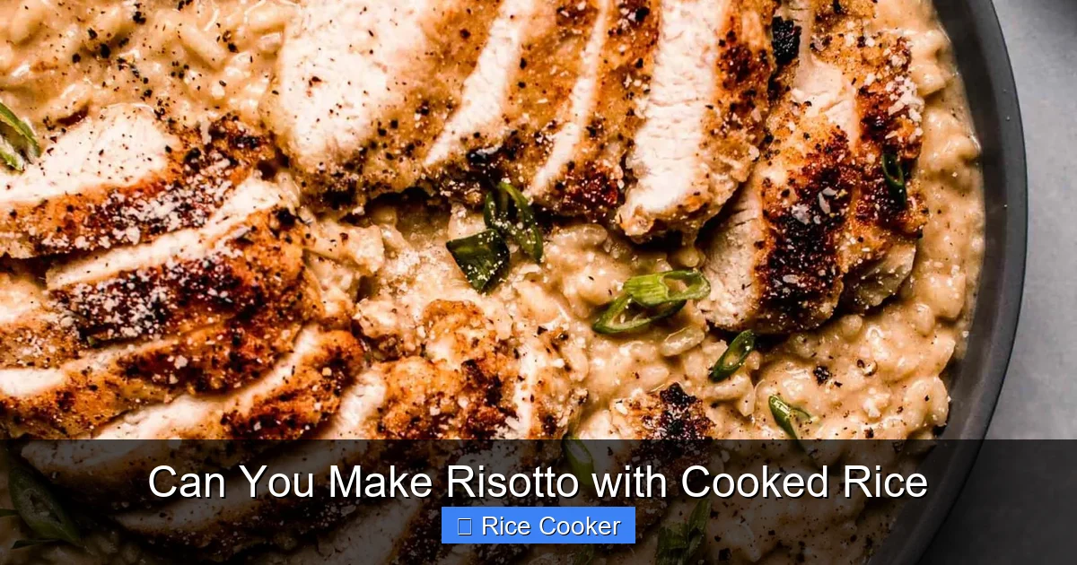 Can You Make Risotto with Cooked Rice