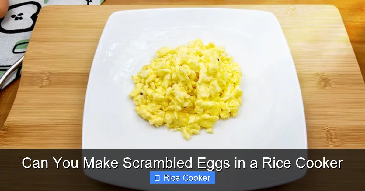 Can You Make Scrambled Eggs in a Rice Cooker