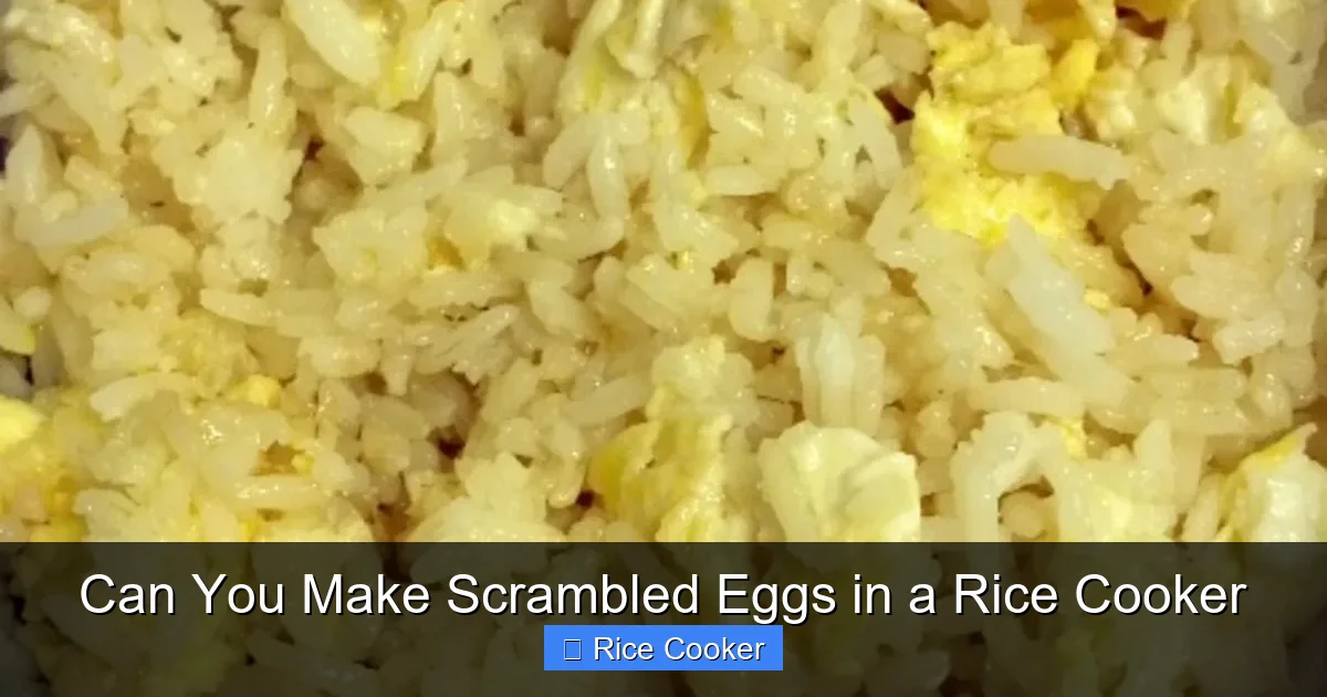 Can You Make Scrambled Eggs in a Rice Cooker