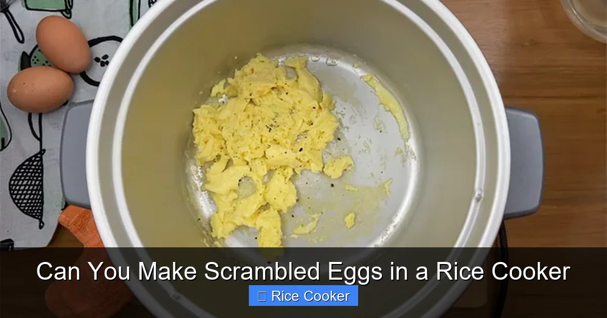 Can You Make Scrambled Eggs in a Rice Cooker