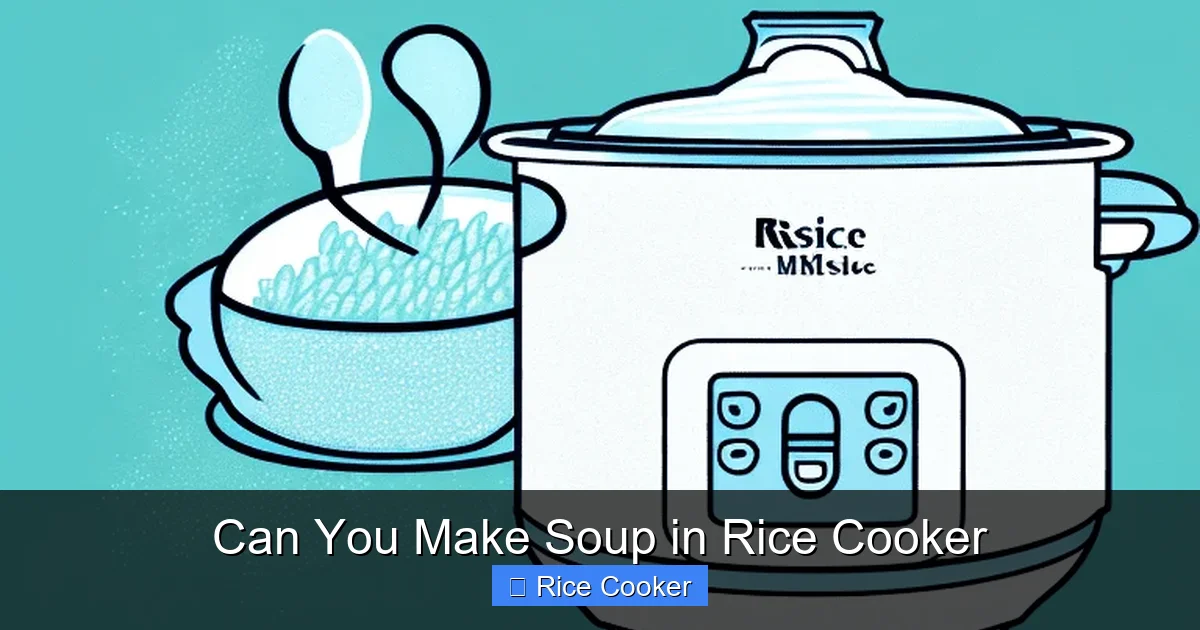 Can You Make Soup in Rice Cooker