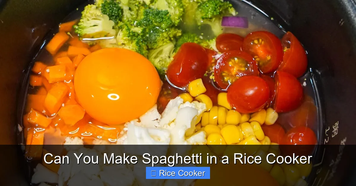 Can You Make Spaghetti in a Rice Cooker