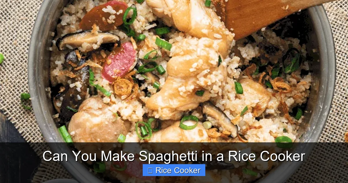 Can You Make Spaghetti in a Rice Cooker