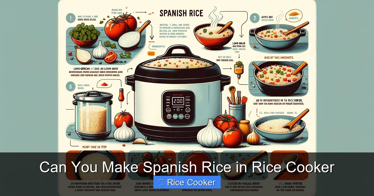Can You Make Spanish Rice in Rice Cooker