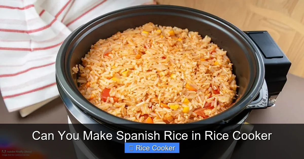 Can You Make Spanish Rice in Rice Cooker