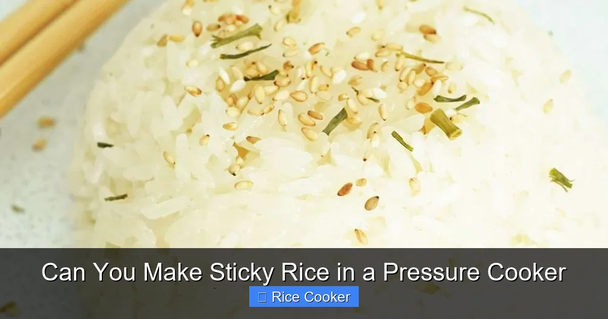 Can You Make Sticky Rice in a Pressure Cooker