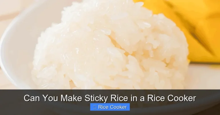 Can You Make Sticky Rice in a Rice Cooker