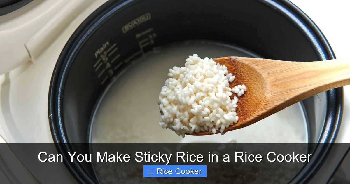 Can You Make Sticky Rice in a Rice Cooker