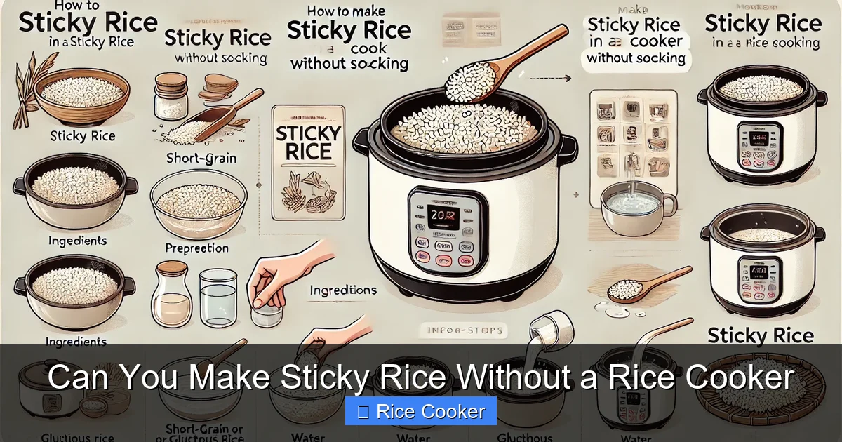 Can You Make Sticky Rice Without a Rice Cooker