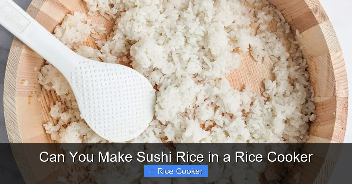 Can You Make Sushi Rice in a Rice Cooker