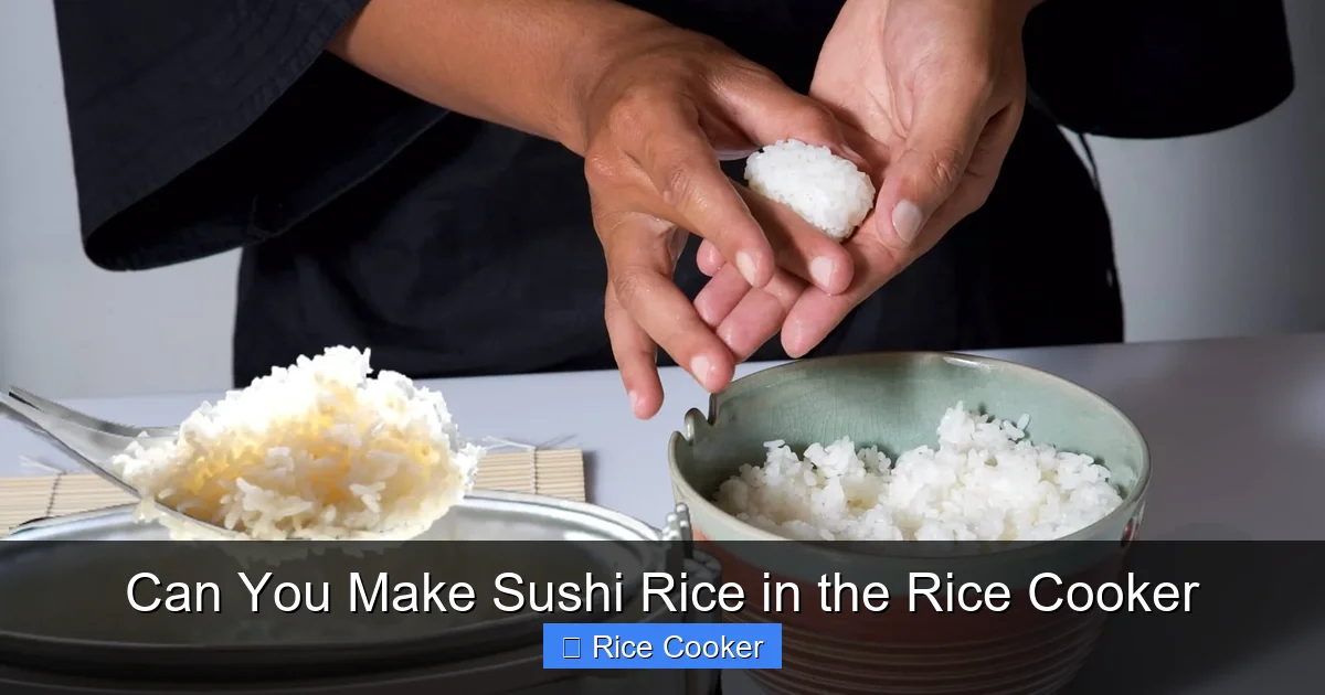 Can You Make Sushi Rice in the Rice Cooker