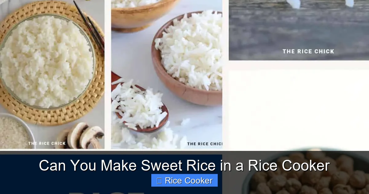 Can You Make Sweet Rice in a Rice Cooker