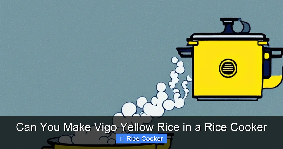 Can You Make Vigo Yellow Rice in a Rice Cooker