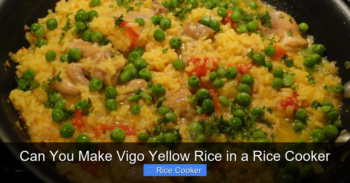 Can You Make Vigo Yellow Rice in a Rice Cooker