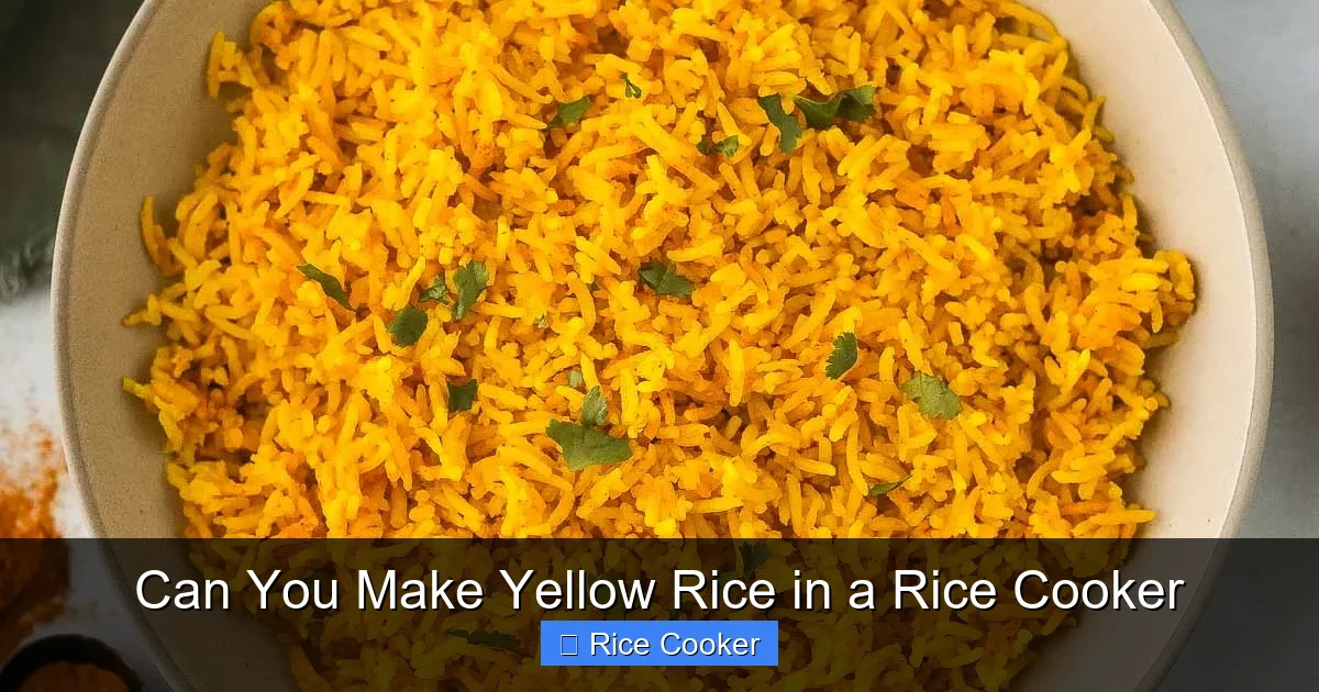 Can You Make Yellow Rice in a Rice Cooker