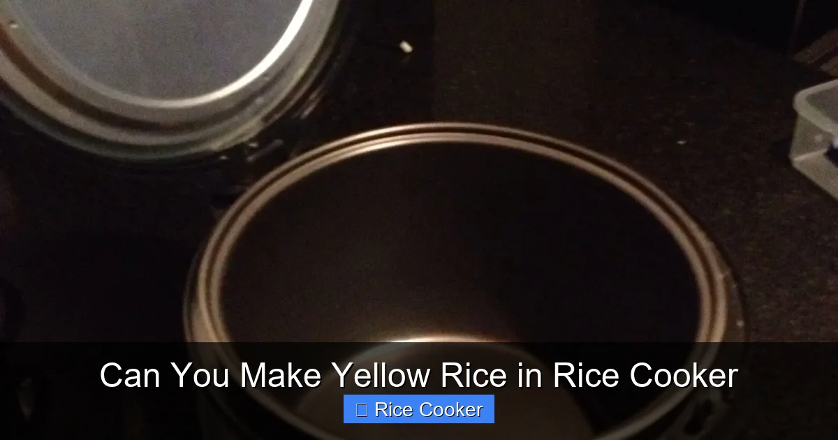 Can You Make Yellow Rice in Rice Cooker