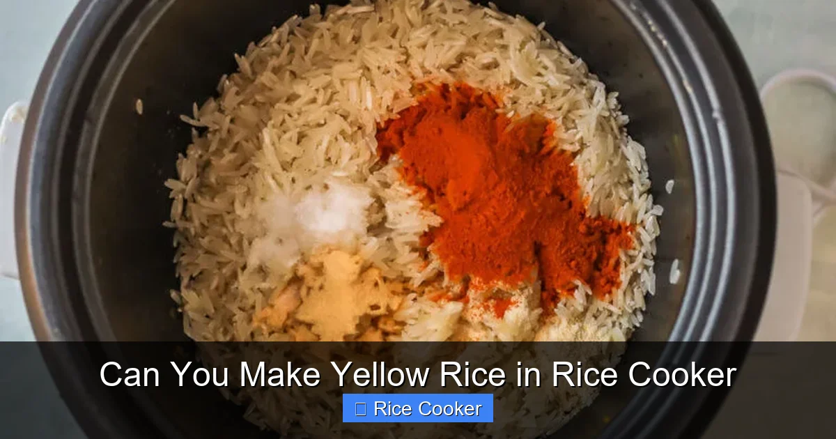 Can You Make Yellow Rice in Rice Cooker