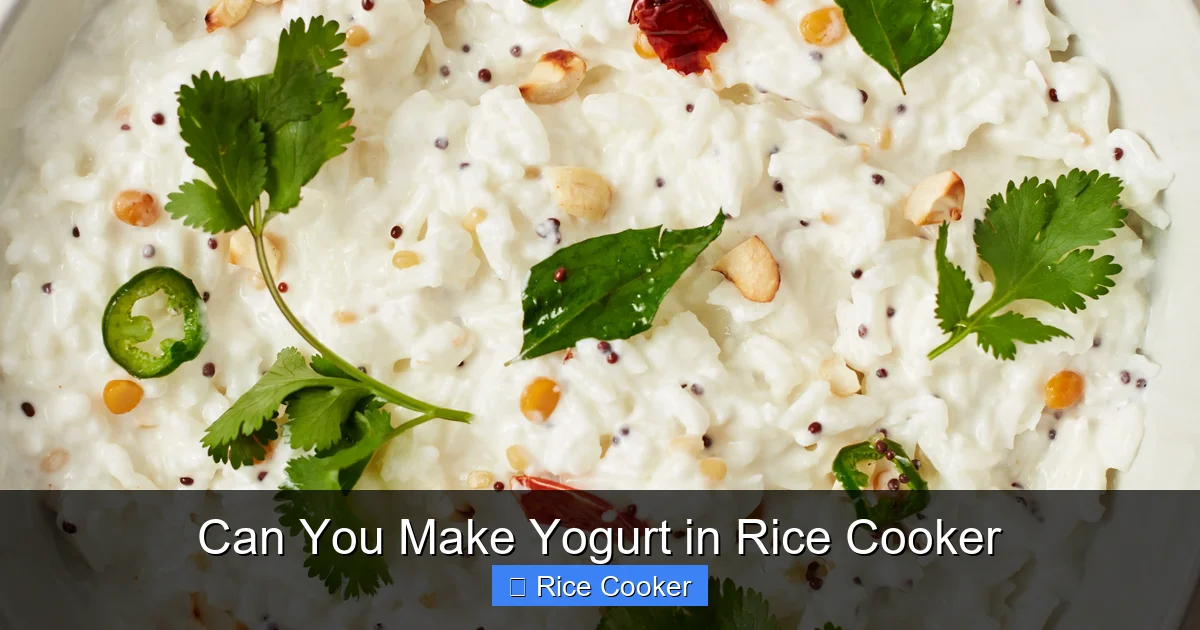 Can You Make Yogurt in Rice Cooker